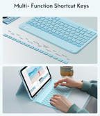 CHESONA Keyboard Case for iPad 11th/10th Generation, Detachable Wireless - Image 5
