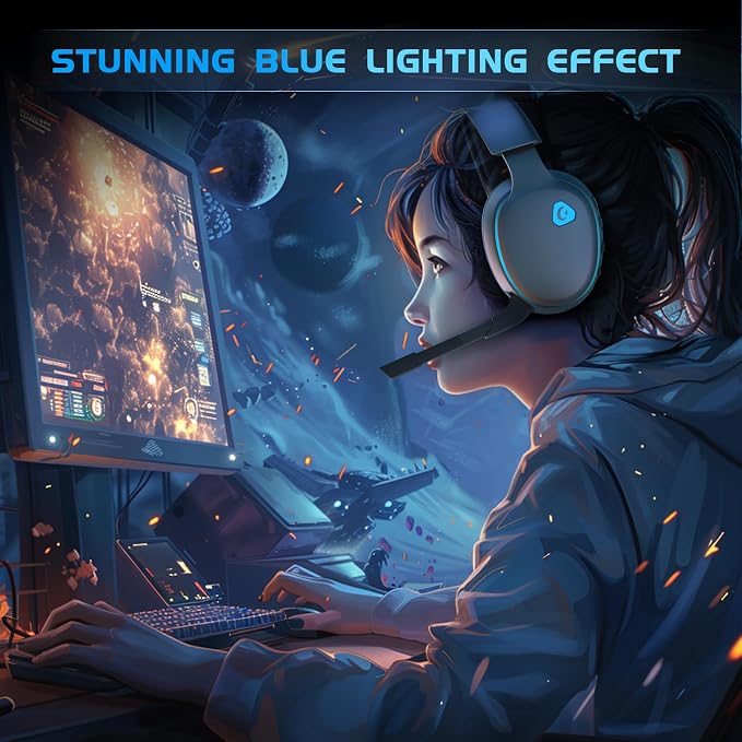 2.4GHz Wireless Gaming Headset for PS5, PS4 Fortnite & Call of Duty/FPS Gamers - Image 8