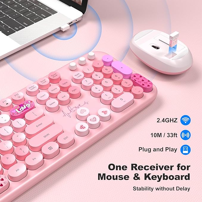 KNOWSQT Wireless Keyboard and Mouse Combo - Image 2