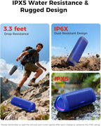 Bluetooth Speaker, 20W HD Sound, Portable Wireless, IPX5 Waterproof, - Image 4