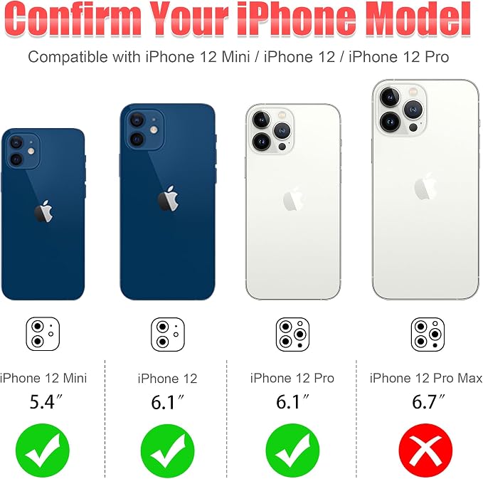 AGVEE 3+3 6 Pack for iPhone 12 Pro/12/12 Mini/11 Pro Max/11 Pro/11 - Image 2