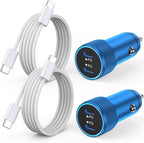 iPhone Car Charger Fast Charging, iPhone 16 Car Charger 2PACK Dual USB C PD3.0 by Fitquipment