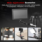 Camera Clamp Mount with Dual Ballhead Magic Arm, Aluminum Camera Mount Super - Image 6