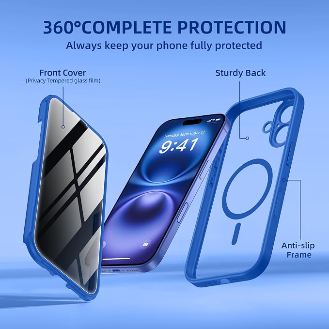 BERFY Magnetic for iPhone 16 Plus Case, Compatible - Image 9