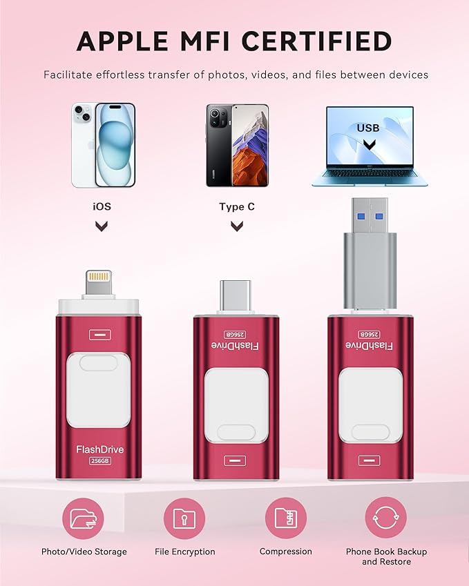 Apple MFi Certified 256GB Flash Drive - Image 2