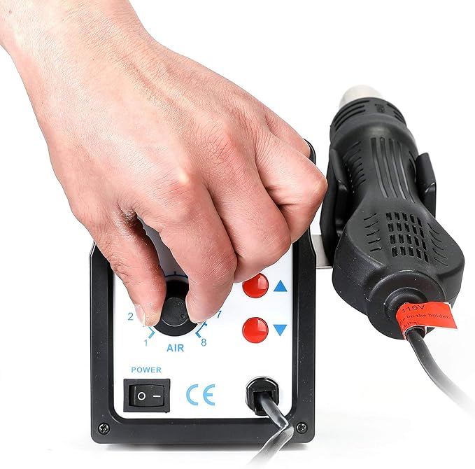 CREWORKS 858D Rework Station, 110V SMD Soldering Rework Station - Image 3