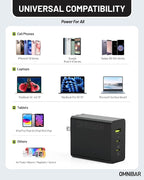 100W USB C Charger, 100W Laptop Fast Charger 3-Port GaN Foldable Fast Wall - Image 6