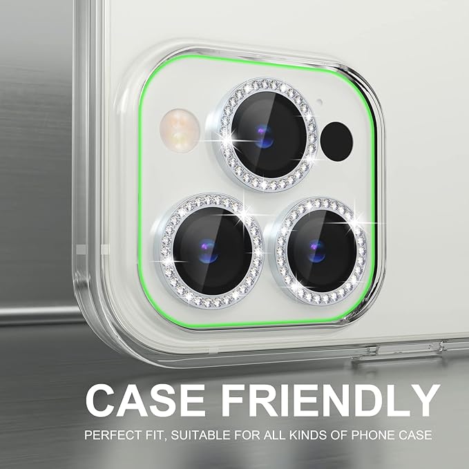 Choiche [3+1 for iPhone 14 Pro/iPhone 14 Pro Max Camera Lens Protector Bling - Image 4