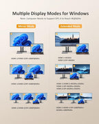 USB C Laptop Docking Station, 13 in 1 Docking Station Dual/Triple Monitor Hub - Image 3