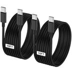 2-Pack Black 10FT 60W USB C to USB C Cable, Type C to Type C Cable, Fast by LOFPYE