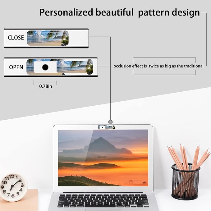 Webcam Cover, 3 Pieces, Laptop Camera Cover, Privacy Shielding Capacity is - Image 5