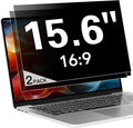 2 Pack Laptop Privacy Screen 15.6 Inch Display, Anti Blue Light Glare Anti by ANTOGOOV