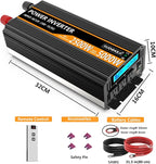SUDOKEJI 2500W Power Inverter 12V DC to AC 110V/120V 5000W Converter 3 sockets - Image 7