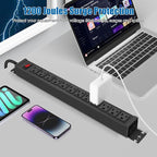 HHSOET Rotating Mountable Power Strip, 12 Outlet Wall Mount Surge Protector - Image 7
