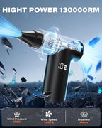 APPS2Car Electric Air Duster Upgraded 11-Speed Fast Charging Mini Compressed - Image 3