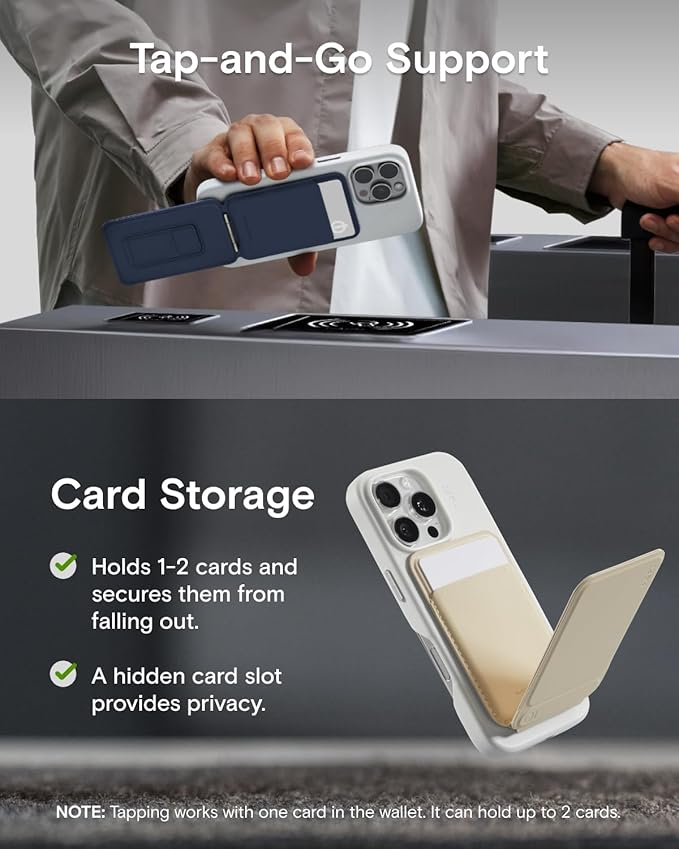 MOFT Phone Tripod Wallet, 3 in 1 Phone Stand MagSafe Wallet, NFC-Supported - Image 5