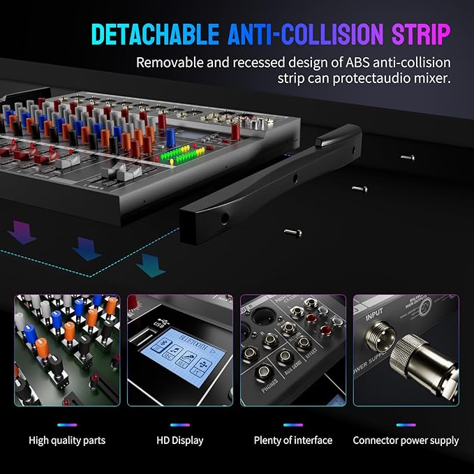 NEW BAXS Professional DJ Audio Mixer - Image 9