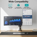 MOUNT PRO Dual Monitor Mount for 13-32" Computer Screen, Tall Monitor Stands - Image 6