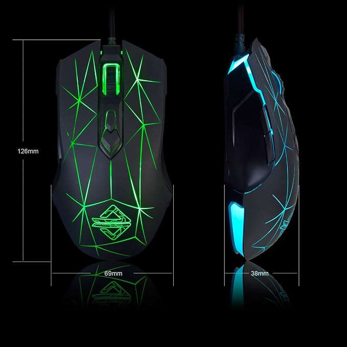 FIRSTBLOOD ONLY GAME. AJ52 Watcher RGB Gaming Mouse, Programmable 7 Buttons - Image 4