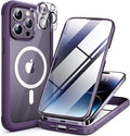 Miracase Magnetic for iPhone 14 Pro Max Case 6.7 inch, Upgrade Full-Body Clear by Miracase