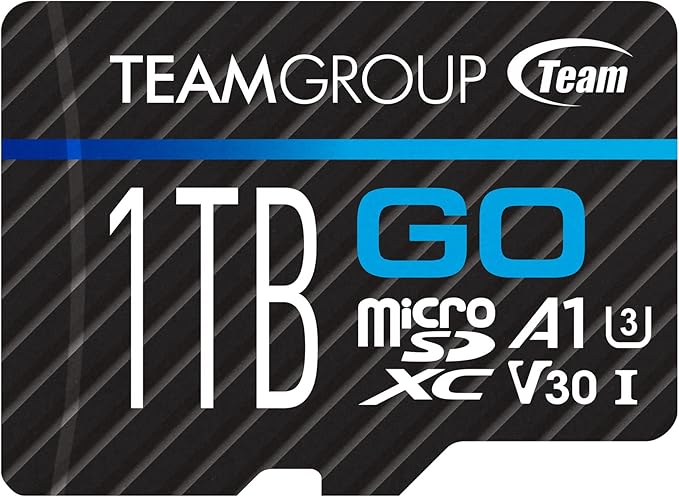 TEAMGROUP GO Card 1TB Micro SDXC UHS-I U3 V30 4K, R/W up to 100/90 MB/s by TEAMGROUP