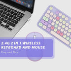 Wireless Typewriter Keyboard and Mouse - Image 4