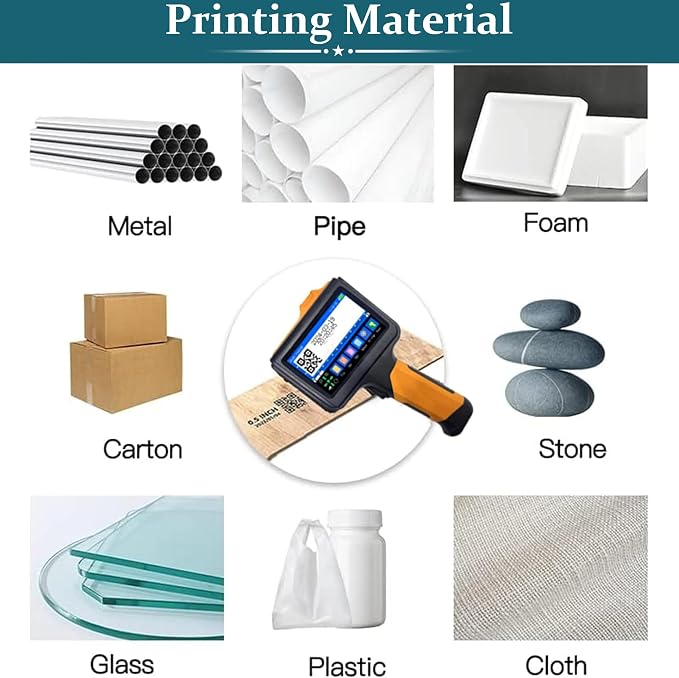 P19 Handheld Inkjet Printer for Any Surface, Portable 360° All-Round Coding - Image 7