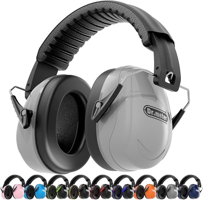 Dr.meter Hearing Protection Earmuffs, 31dB Noise Reduction Safety Ear Muffs by Drmeter