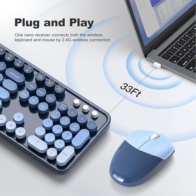 KNOWSQT Wireless Keyboard and Mouse Combo - Image 2