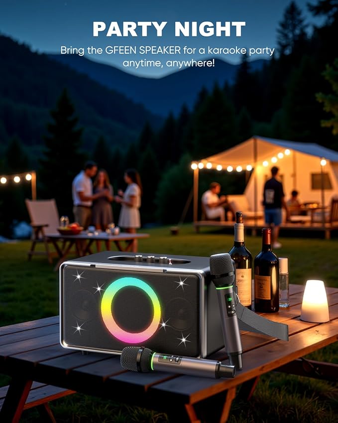 GFEEN Portable Bluetooth Speaker: 100W, 15H Playtime, Wireless Speakers - Image 8