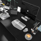 Ergonomic Wireless Keyboard and Mouse Set Creamy Wireless Keyboard Silent Mice - Image 2