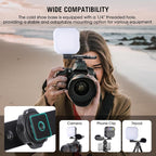 Dual Cold Shoe Extension Bar Mount, Aluminum Dual Hot Shoe Mount Bracket - Image 5