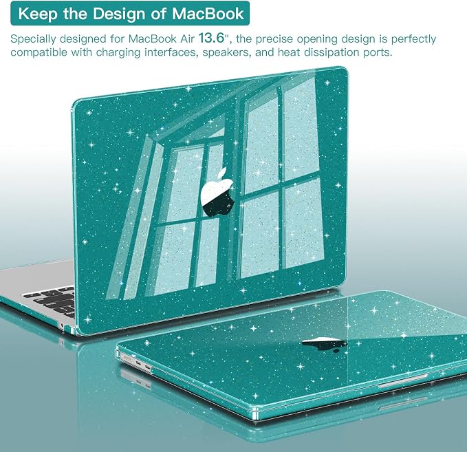 CISSOOK for MacBook Air 13 inch Case M4 M3 M2 2025 2024 2022, Plastic Hard - Image 5