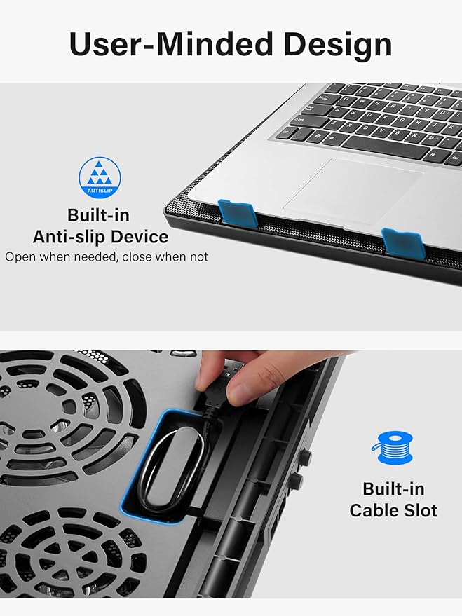 Kootek Laptop Cooling Pad, Laptop Cooler - Image 5