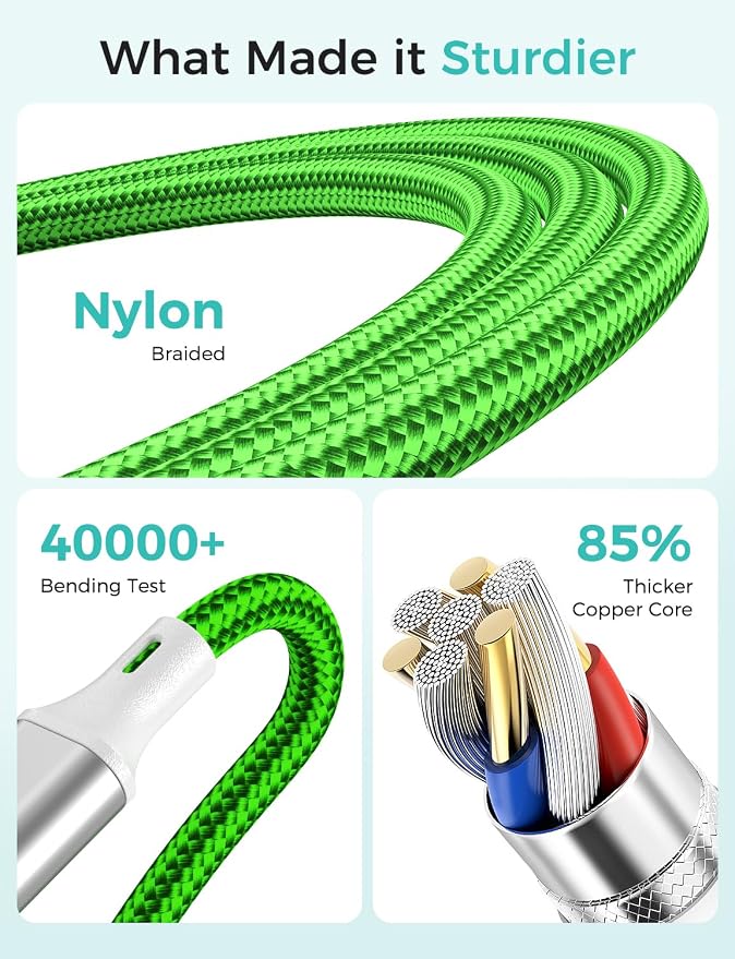 2Pack Travel Essentials Multi Charging Cable - Image 4