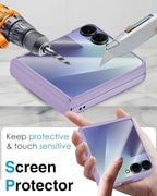 STORMTAL for Samsung Galaxy Z Flip 7 Case, Hinge Protection, Built-in Screen - Image 5