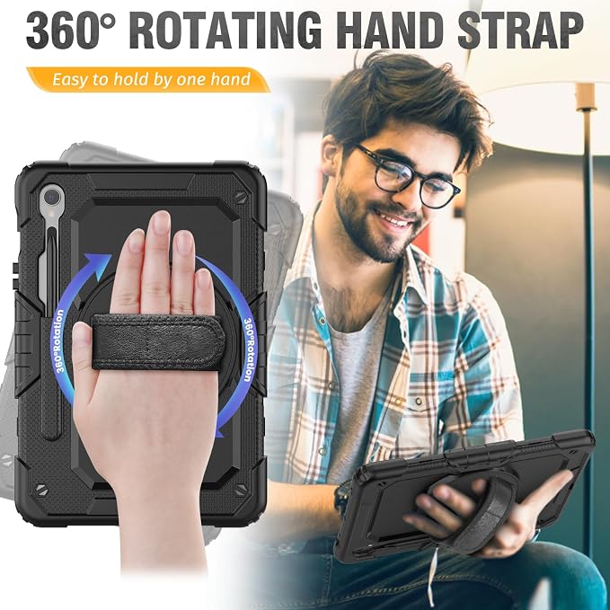 HXCASEAC Case for Galaxy Tab S10 FE / S9 FE 5G 10.9 inch, Shockproof Design - Image 3