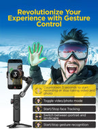 Gimbal Stabilizer for Smartphone, iPhone Gimbal w/Focus Wheel Face/Object - Image 4