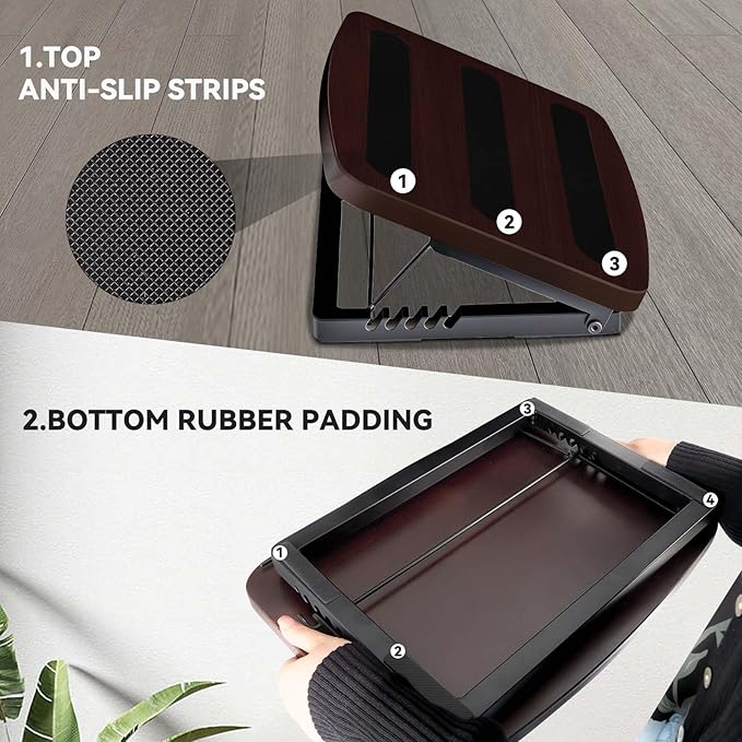 Adjustable Foot Rest for Under Desk at Work, Ergonomic Foot Stool Under Desk - Image 5