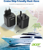 Acer European Travel Plug Adapter，Universal Travel Adapter, International Power - Image 6