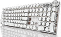 EWEADN Typewriter Style Mechanical Gaming Keyboard, Wired Mechanical Keyboards by SEUNKWANG