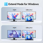 USB C Hub HDMI Adapter for MacBook Pro/Air, 8 in 1 USB C Video Hub - Image 4