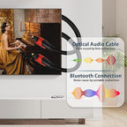 Optical Audio Cable 6.6FT/2M, Digital Audio Fiber Optic Cable Toslink, Flexible - Image 3