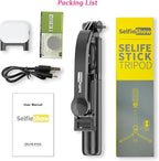 Selfie Stick Tripod with Fill Light, All in One Extendable Selfie Stick with - Image 9