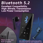 128GB MP3 Player with Bluetooth, Portable Music Player with Built-in Speaker - Image 4