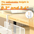 Under Desk Cable Management Tray, Wire Management Desk Cable Organizer Cable - Image 5