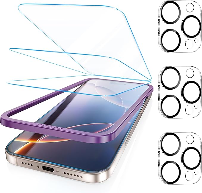 Fotbor 9H+ Tempered Glass with Camera Lens Protector Anti-Glare by Fotbor