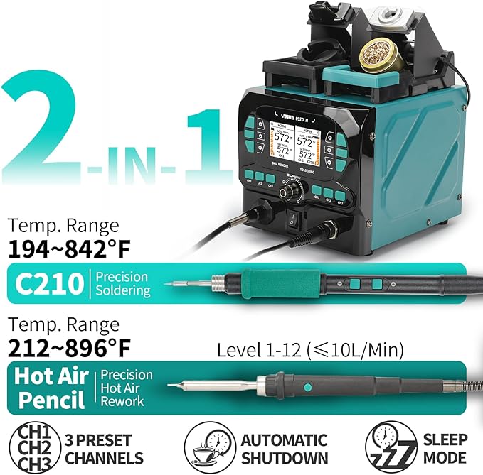 YIHUA 992D-II 2-IN-1 Precision Soldering Kit - Image 2