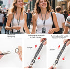 3-in-1 Adjustable Phone Lanyard Crossbody Cell Phone Neck Strap Universal - Image 6