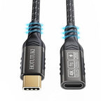 short type c extension cable 1.65ft/0.5M, 240W PD Fast Charging 20 Gbps usb c by HOTUTUKI